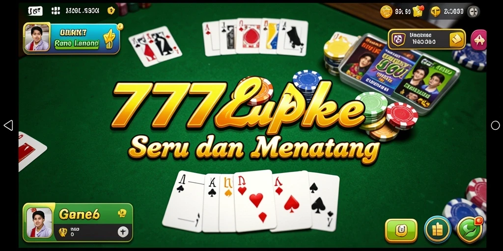 Gameplay seru Gaple di 777LUCKY dengan grafis menawan.
