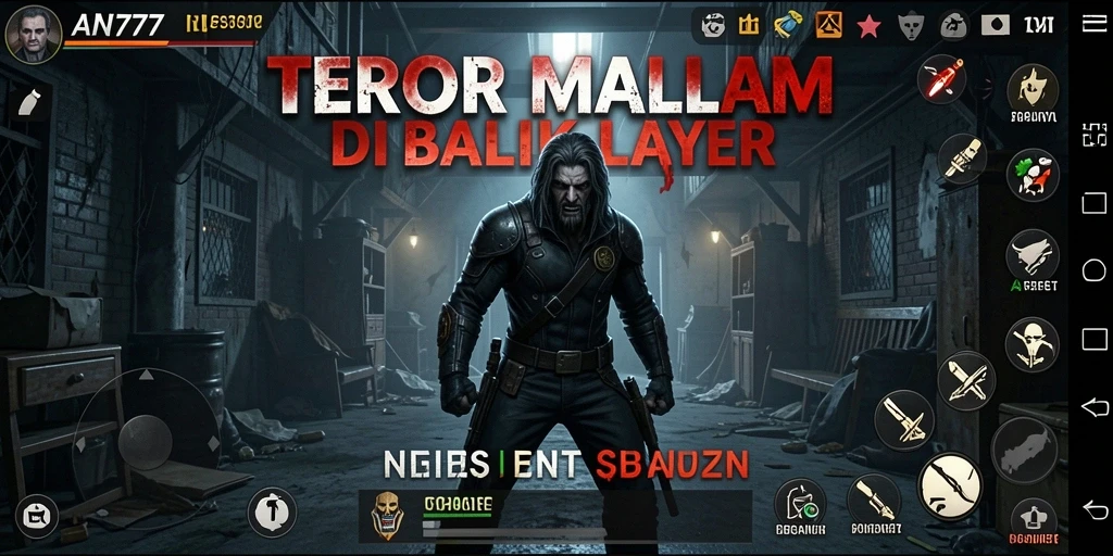 Gameplay AN777 yang menyeramkan dengan suasana horor yang mendalam.