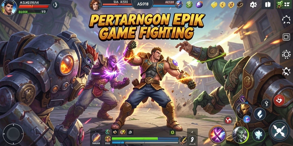 Tampilan gameplay seru dalam pertarungan epik ASIA918.