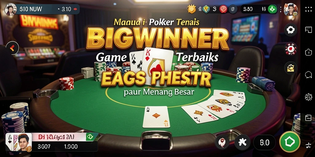 Screenshot gameplay poker yang menampilkan suasana kompetitif dan seru.