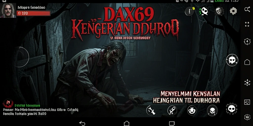 Screenshot gameplay DAX69 menampilkan suasana mencekam yang nyata.