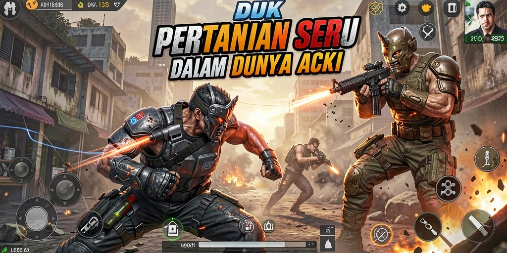 Tampilan gameplay DKK dengan aksi pertarungan yang mendebarkan.