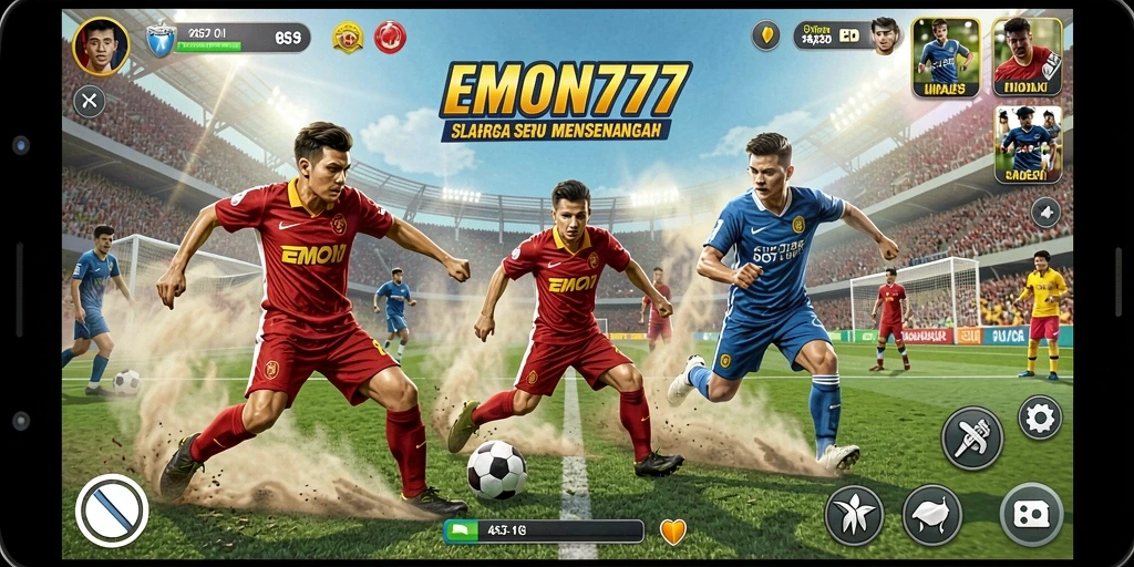 Tampilan gameplay EMON777 menampilkan aksi seru di berbagai cabang olahraga.