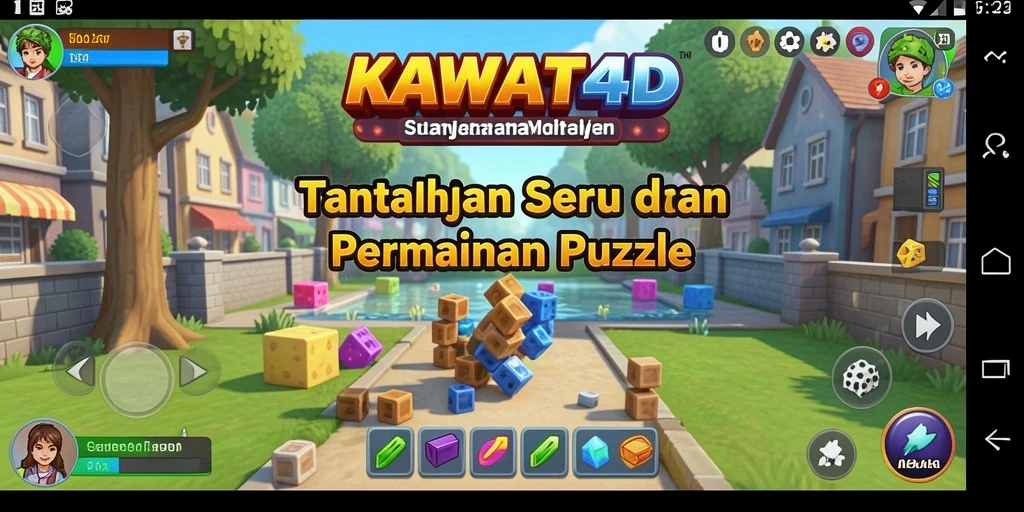 Tampilan gameplay KAWAT4D yang penuh tantangan dan seru.