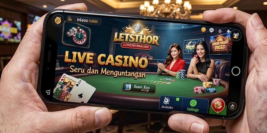 Gameplay LETSTHOR yang mendebarkan dan interaktif di Live Casino.