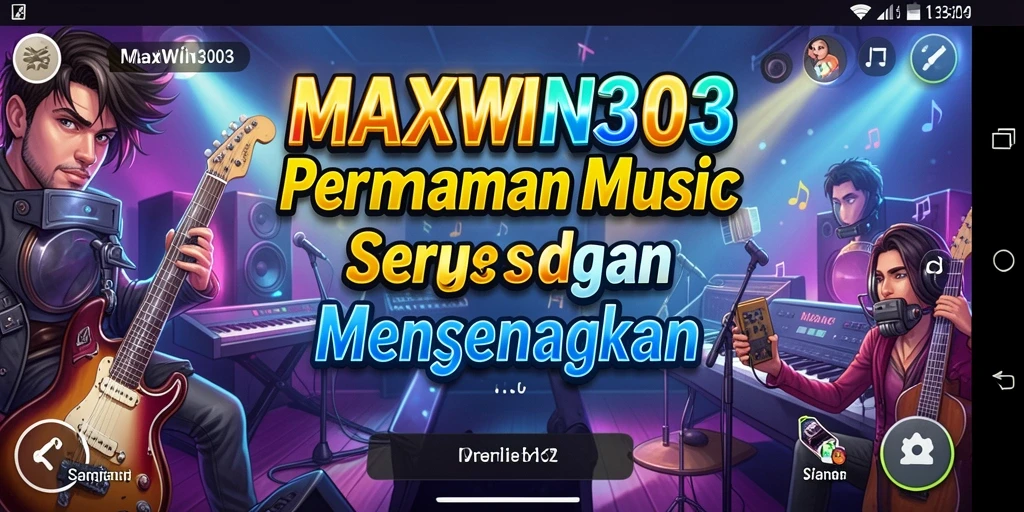 Tampilan gameplay MAXWIN303 dengan berbagai pilihan lagu menarik.