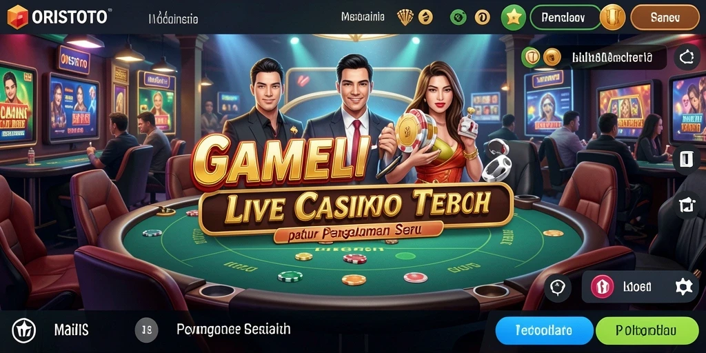 Tampilan gameplay ORISTOTO yang mendebarkan dan interaktif di Live Casino.