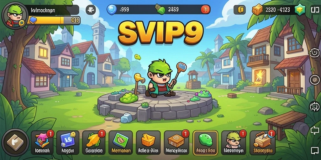 Tampilan gameplay menarik dari SVIP9 yang menghadirkan pengalaman Idle.
