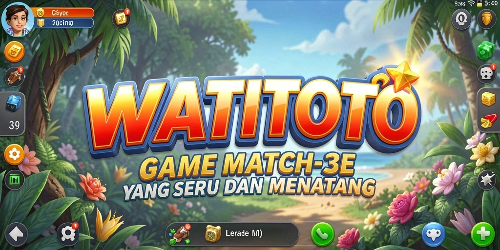 Tampilkan gameplay seru WATITOTO dengan gaya Match-3 yang menantang.