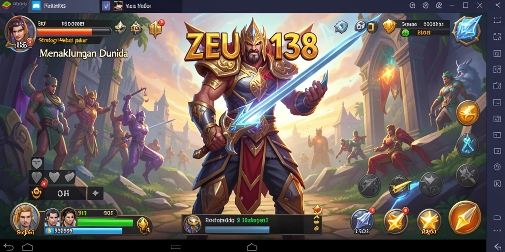 Screenshot ZEUS138 menampilkan aksi mendebarkan dalam pertempuran strategi.